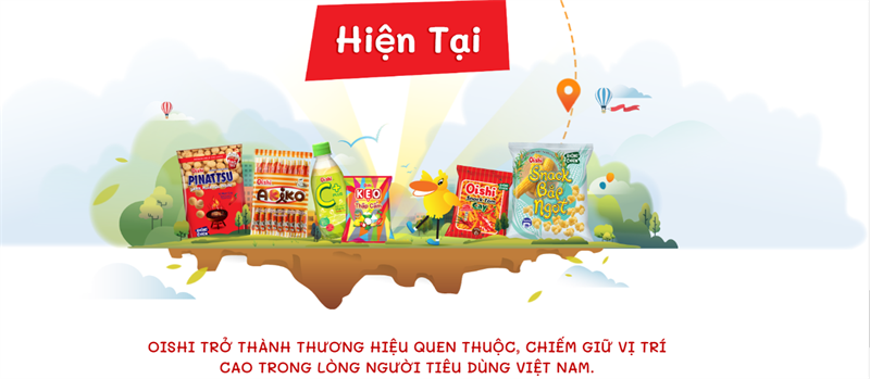 Oishi là thương hiệu được nhiều người yêu thích