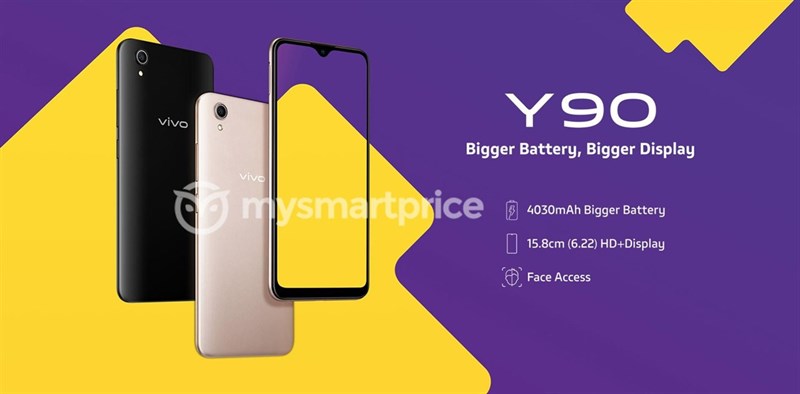 Vivo Y90 màn hình rộng, pin lớn lộ ảnh báo chí trước ngày ra mắt Vivo Y90 màn hình rộng, pin lớn lộ ảnh báo chí trước ngày ra mắt