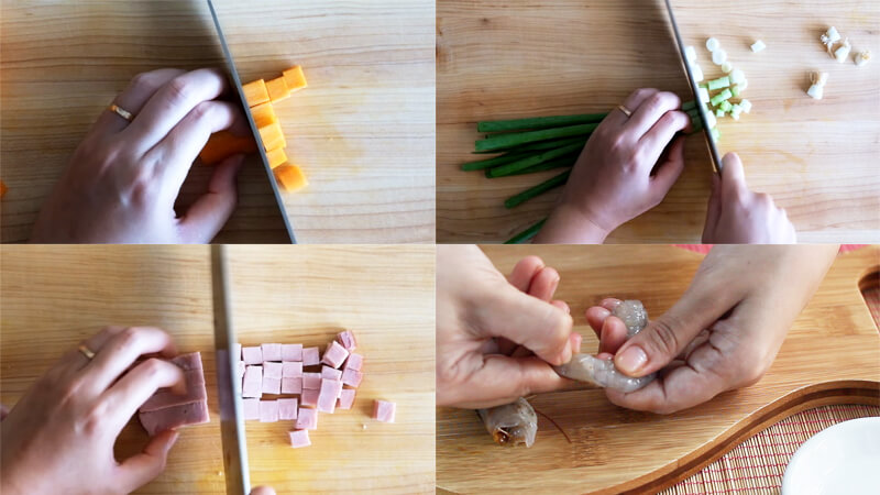 How to make yangzhou fried rice, the rice grains are not lumpy