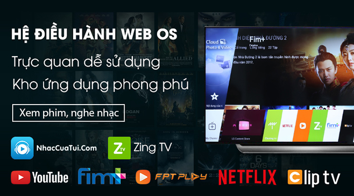 Đánh giá Smart Tivi OLED LG 4K 77 inch 77C9PTA, tivi OLED 77 inch đầu tiên tại Việt Nam > Hệ điều hành WebOS 4.5 dễ sử dụng