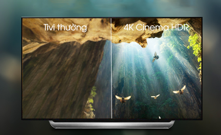 Đánh giá Smart Tivi OLED LG 4K 77 inch 77C9PTA, tivi OLED 77 inch đầu tiên tại Việt Nam > Công nghệ hình ảnh 4K Cinema HDR