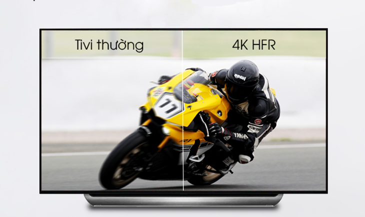 Đánh giá Smart Tivi OLED LG 4K 77 inch 77C9PTA, tivi OLED 77 inch đầu tiên tại Việt Nam > Chuyển động nhanh mượt mà với công nghệ 4K HFR