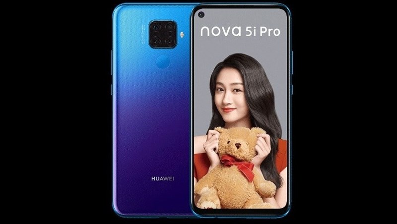 Huawei Nova 5i Pro trình làng: 4 camera sau, màn hình nốt ruồi, chip Kirin 810