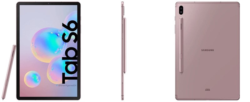 Samsung Galaxy Tab S6 lộ thêm nhiều ảnh render với camera kép mặt sau Samsung Galaxy Tab S6 lộ thêm nhiều ảnh render với camera kép mặt sau