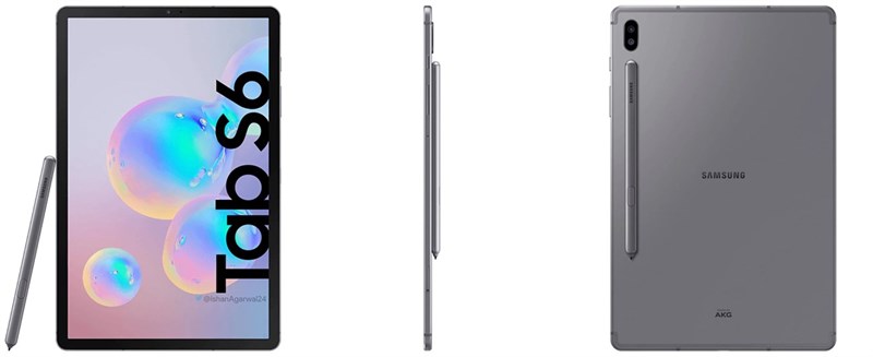 Samsung Galaxy Tab S6 lộ thêm nhiều ảnh render với camera kép mặt sau Samsung Galaxy Tab S6 lộ thêm nhiều ảnh render với camera kép mặt sau