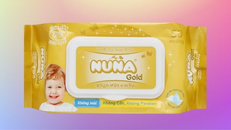 Khăn ướt em bé Nuna Gold không mùi