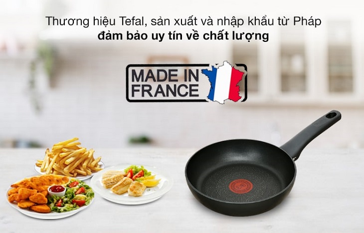 Chảo nhôm chống dính đáy từ 20 cm Tefal Ultimate G2680272