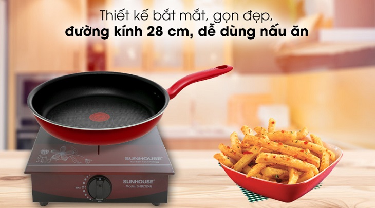 Chảo nhôm chống dính đáy từ 28 cm TEFAL So Chef G1350695