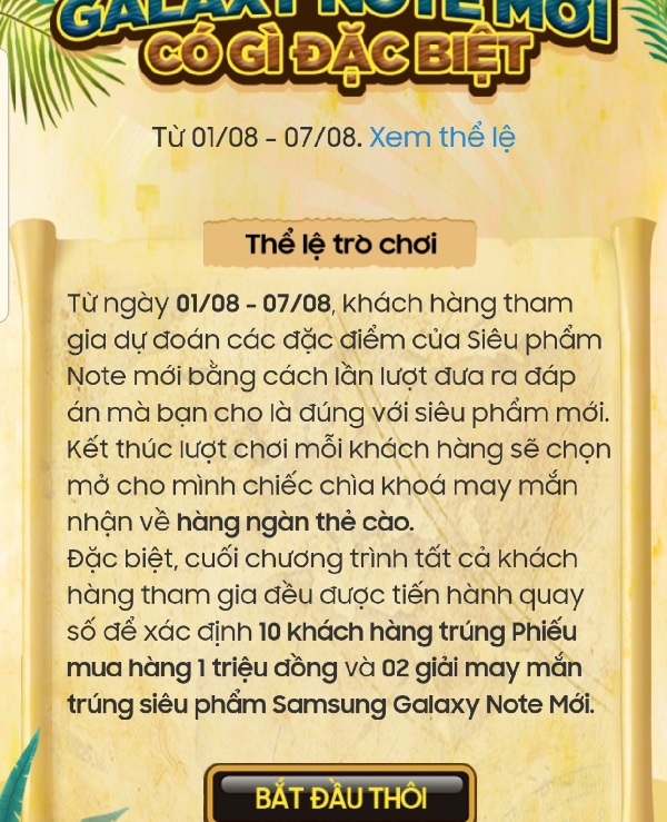 Minigame Galaxy note 10 Minigame Galaxy note 10