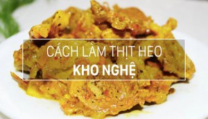 Cực kỳ tốn cơm với món thịt heo kho nghệ vàng ươm đẹp mắt