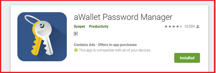  aWallet Password Manager