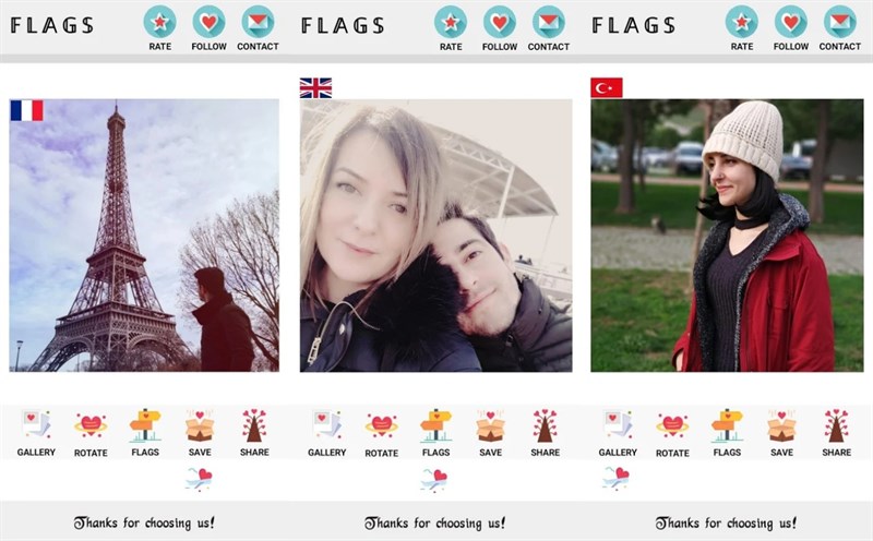 Flags for Photos