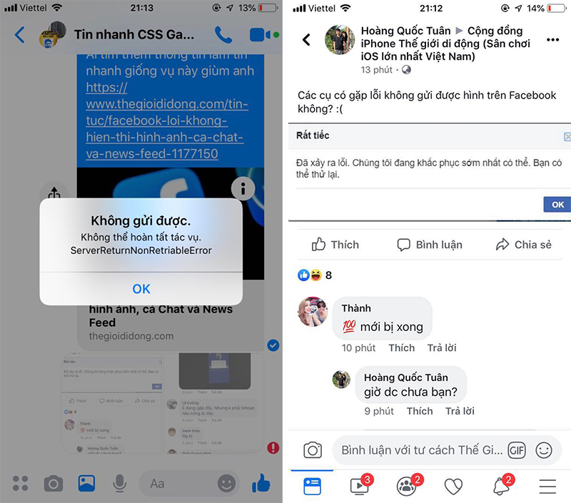 facebook lỗi ảnh