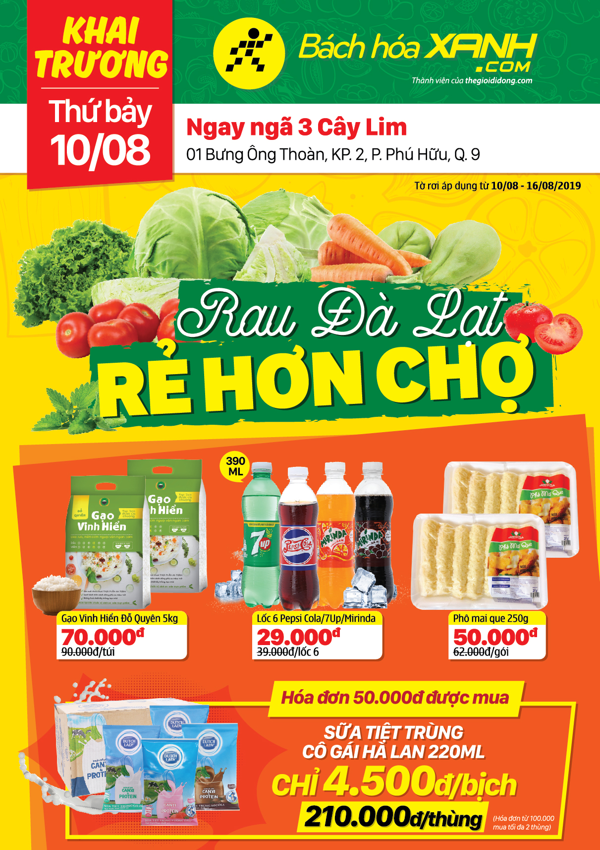 Cửa hàng Bách hoá XANH 01 Bưng Ông Thoàn, Quận 9 khai trương 10/8/2019 Cửa hàng Bách hoá XANH 01 Bưng Ông Thoàn, Quận 9 khai trương 10/8/2019