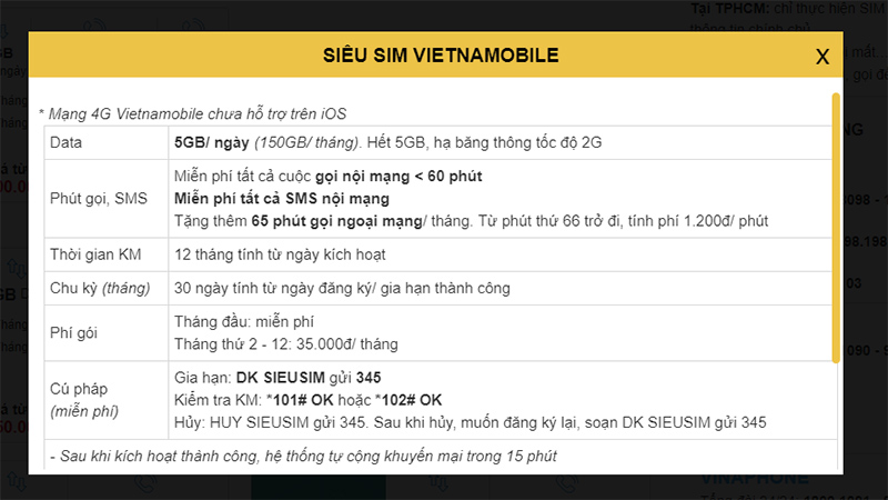 Siêu sim Vietnamobile Siêu sim Vietnamobile
