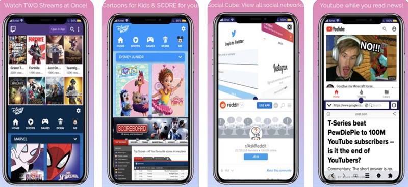 Split Screen Multitasking View Split Screen Multitasking View