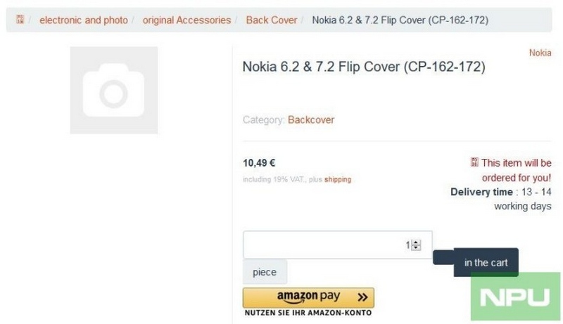 Ốp lưng, bao da Nokia 6.2, Nokia 7.2 đã có mặt trên trang bán lẻ