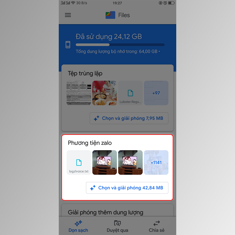 Xoá tập tin rác đa phương tiện Xoá tập tin rác đa phương tiện
