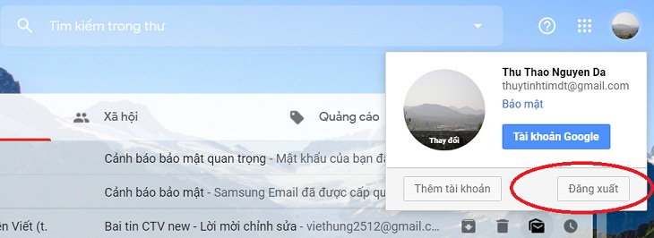 Hướng dẫn cách đăng xuất Gmail trên điện thoại, máy tính đơn giản nhất