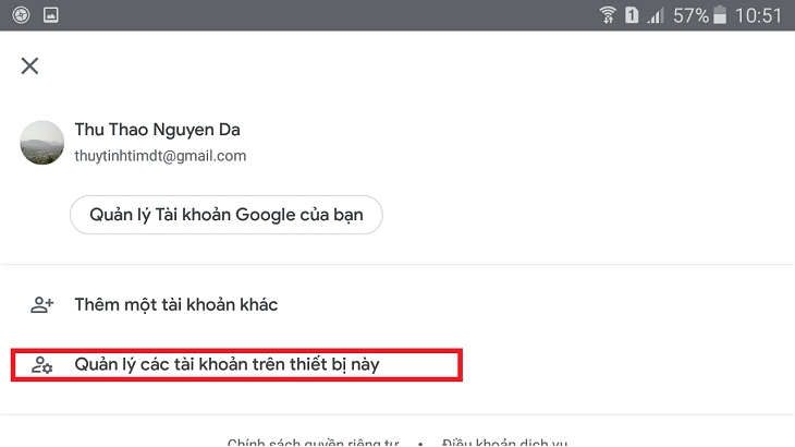 Cách đăng xuất Gmail trên điện thoại Android khỏi thiết bị khác