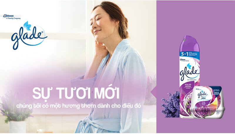 Glade là dòng sản phẩm khử mùi thuộc công ty SC Johnson & Son 