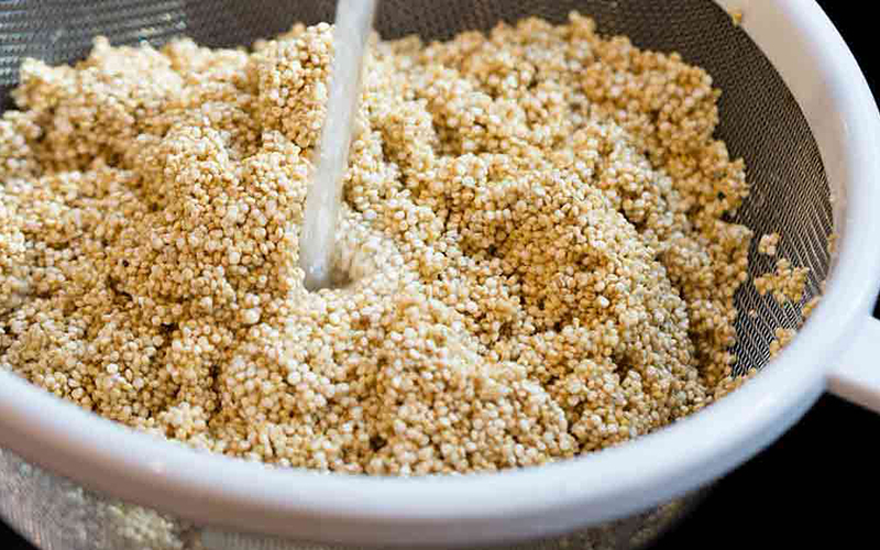 Quinoa có một lớp phủ tự nhiên được gọi là saponin