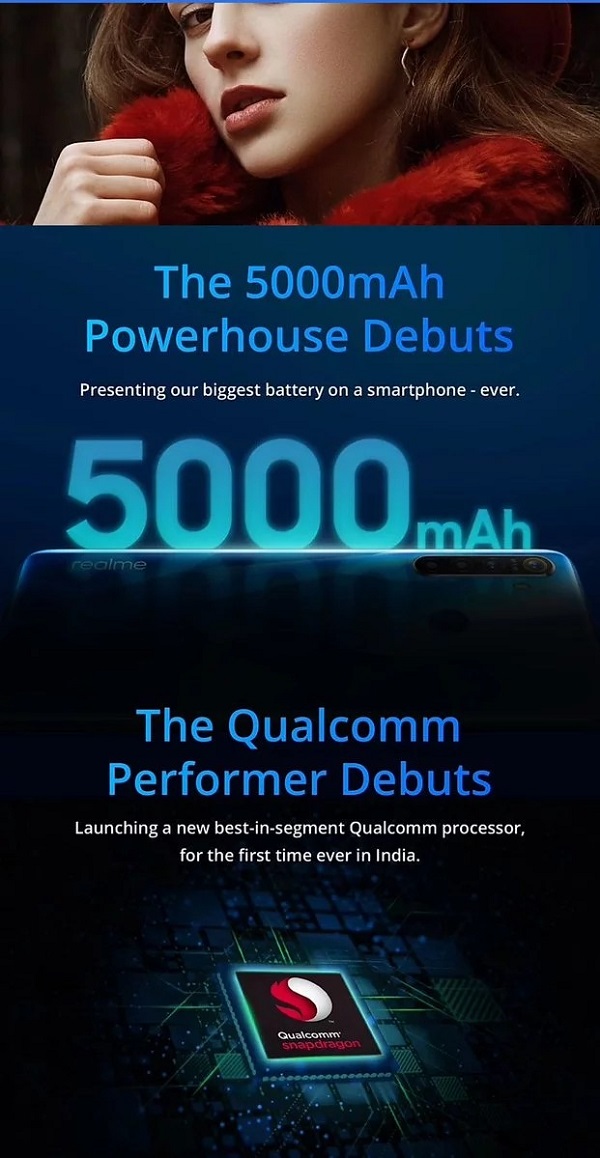 Realme 5 sẽ đi kèm với thỏi pin lên tới 5.000 mAh - ảnh 2 Realme 5 sẽ đi kèm với thỏi pin lên tới 5.000 mAh - ảnh 2