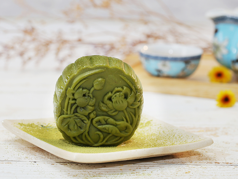Bánh trung thu trà xanh Malaysia Hana trà xanh Tiramisu có tạo hình sang trọng Bánh trung thu trà xanh Malaysia Hana trà xanh Tiramisu có tạo hình sang trọng
