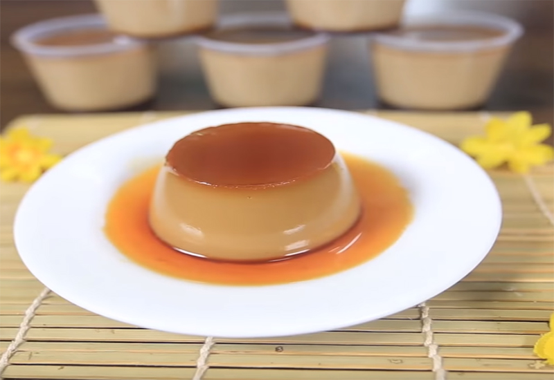 How to make soft cheese flan without pitting