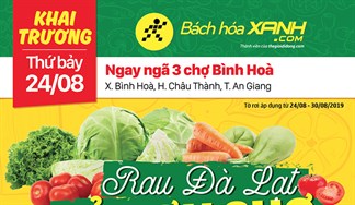 Cửa hàng Bách hoá XANH Xã Bình Hòa, Châu Thành khai trương 24/8/2019