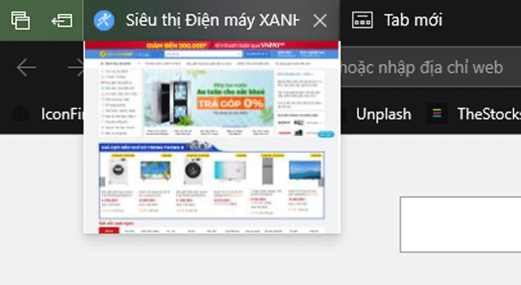 Với Edge, bạn có thể dễ dàng xem trước bố cục trang web