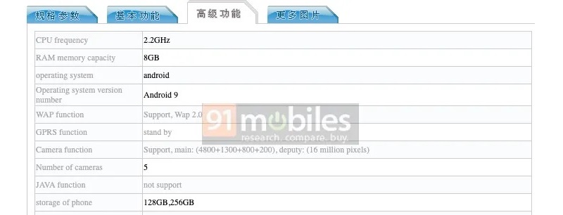 OPPO Reno 2 lộ cấu hình chi tiết: Màn hình 6.5 inch, 4 camera sau, RAM 8GB