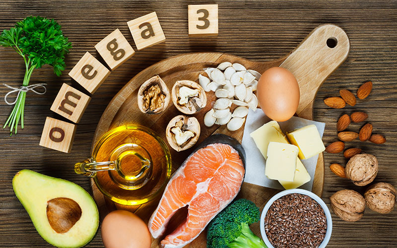 Tiêu thụ thực phẩm giàu omega-3 là loại axit béo rất có lợi cho sự phát triển trí não, tim mạch và rất có lợi cho việc điều trị bệnh xơ gan