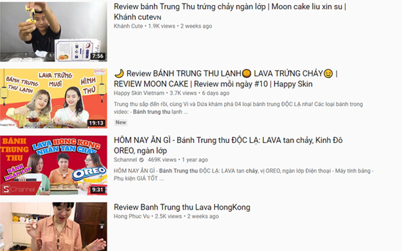 Clip về bánh nhân trứng chảy đạt được lượt xem cao, lượng quan tâm lớn (Nguồn: Youtube) Clip về bánh nhân trứng chảy đạt được lượt xem cao, lượng quan tâm lớn (Nguồn: Youtube)
