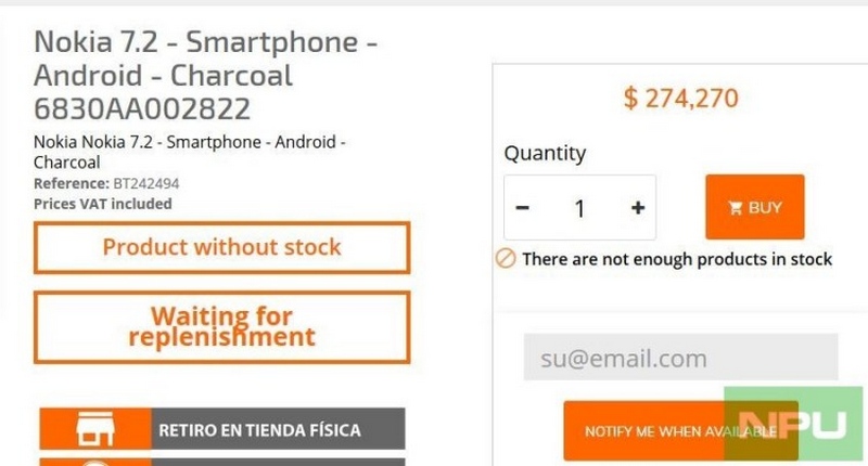 Nhà bán lẻ tại Chile hé lộ giá bán của Nokia 7.2