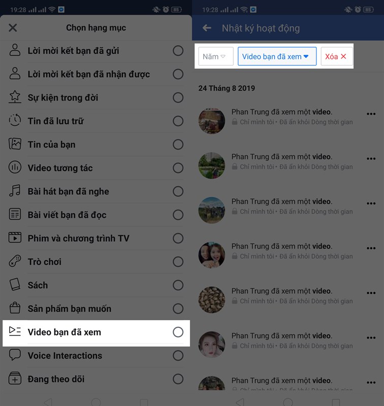 Cách xem lại những video đã xem trên Facebook - ảnh 3 Cách xem lại những video đã xem trên Facebook - ảnh 3
