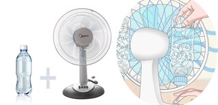 Cách chế tạo điều hòa từ máy quạt và chai nước đơn giản, dễ làm