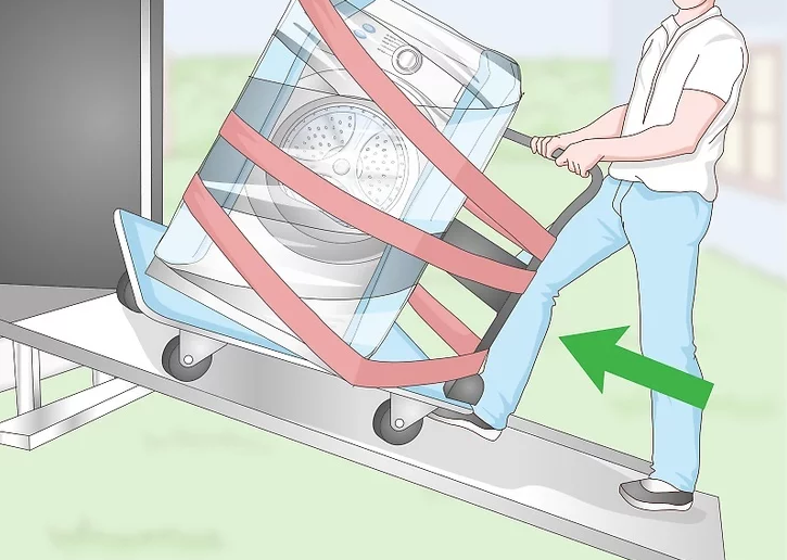 how to put the machine on the truck