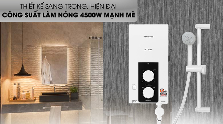 Máy nước nóng Panasonic có tốt không? Có nên mua không? > Công suất mạnh mẽ, đun nước nhanh chóng