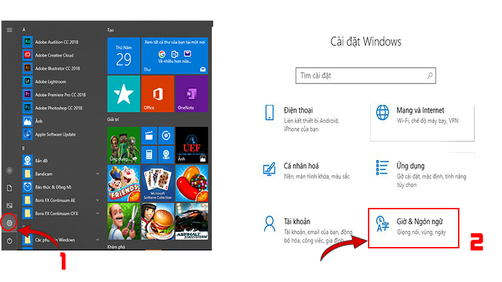 Gõ tiếng Việt trên Windows 10 không cần phần mềm cũng là một giải pháp đơn giản và hiệu quả. Hình ảnh liên quan đến từ khóa \