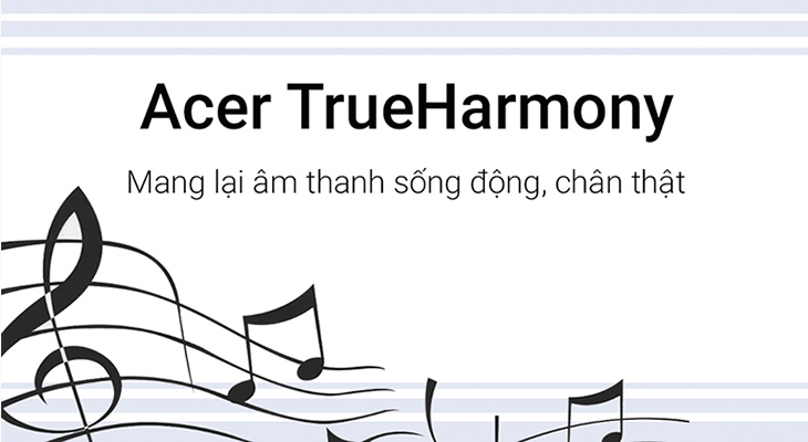 What is Acer TrueHarmony audio technology?