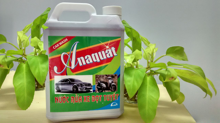Dung dịch rửa xe Anaquat phù hợp với các tiệm rửa xe bọt tuyết giá bình dân