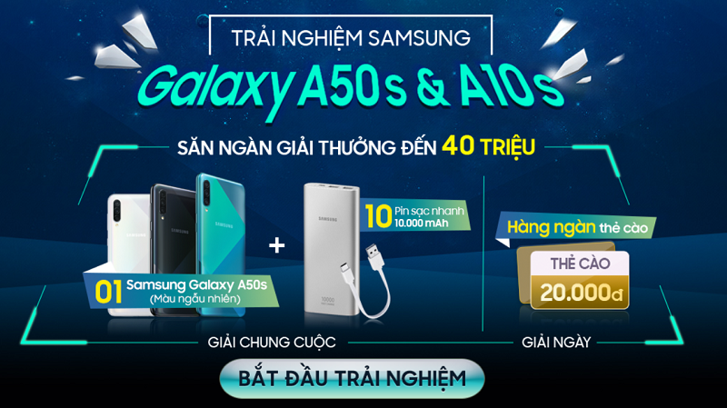 Cơ hội nhận Galaxy A50s miễn phí Cơ hội nhận Galaxy A50s miễn phí