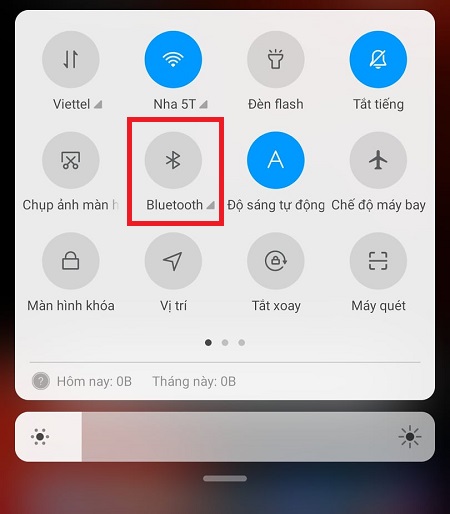 Mở Bluetooth trên điện thoại