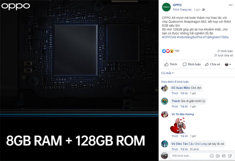 OPPO A9 (2020) sắp bán tại Việt Nam lộ diện cấu hình cực chất OPPO A9 (2020) sắp bán tại Việt Nam lộ diện cấu hình cực chất