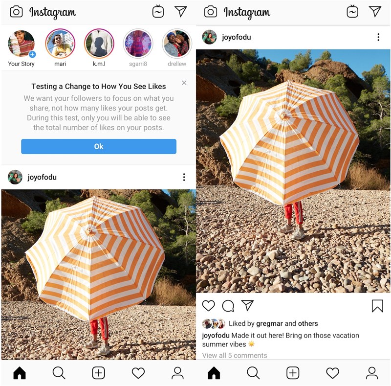 Instagram đang thử nghiệm ẩn số lượng Like và Facebook có thể sẽ sớm làm điều tương tự Instagram đang thử nghiệm ẩn số lượng Like và Facebook có thể sẽ sớm làm điều tương tự