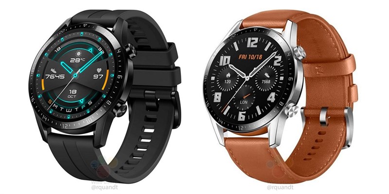 Huawei Watch GT 2 rò rỉ ảnh render với viền màn hình hẹp, pin lớn hơn Huawei Watch GT 2 rò rỉ ảnh render với viền màn hình hẹp, pin lớn hơn