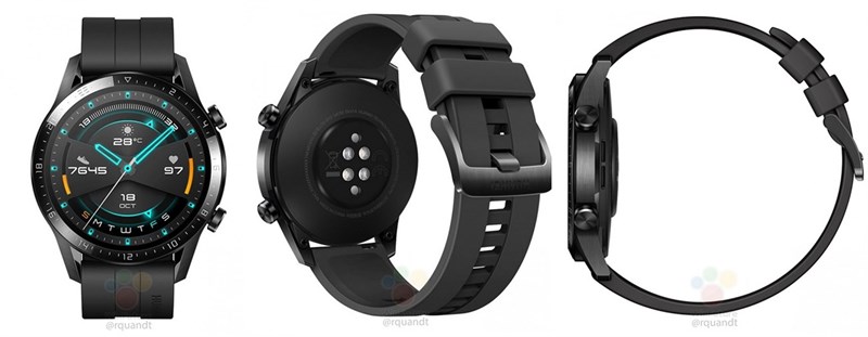 Huawei Watch GT 2 rò rỉ ảnh render với viền màn hình hẹp, pin lớn hơn Huawei Watch GT 2 rò rỉ ảnh render với viền màn hình hẹp, pin lớn hơn