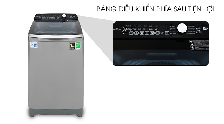 Bảng điều khiển sau Tổng quan dòng máy giặt Aqua năm 2019 > Bảng điều khiển sau