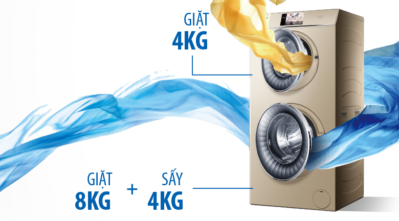 Thiết kế 2 lồng giặt Tổng quan dòng máy giặt Aqua năm 2019 > Thiết kế 2 lồng giặt